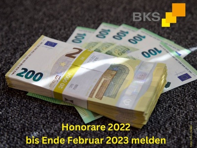 Read more about the article Honorare 2022 bis Ende Februar 2023 melden