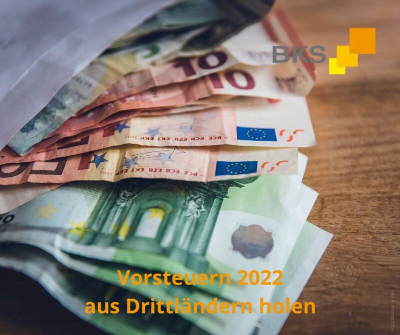Vorsteuern 2022 aus Drittländern holen
