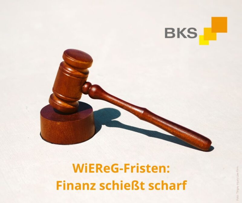 WiEReG-Fristen: Finanz schießt scharf