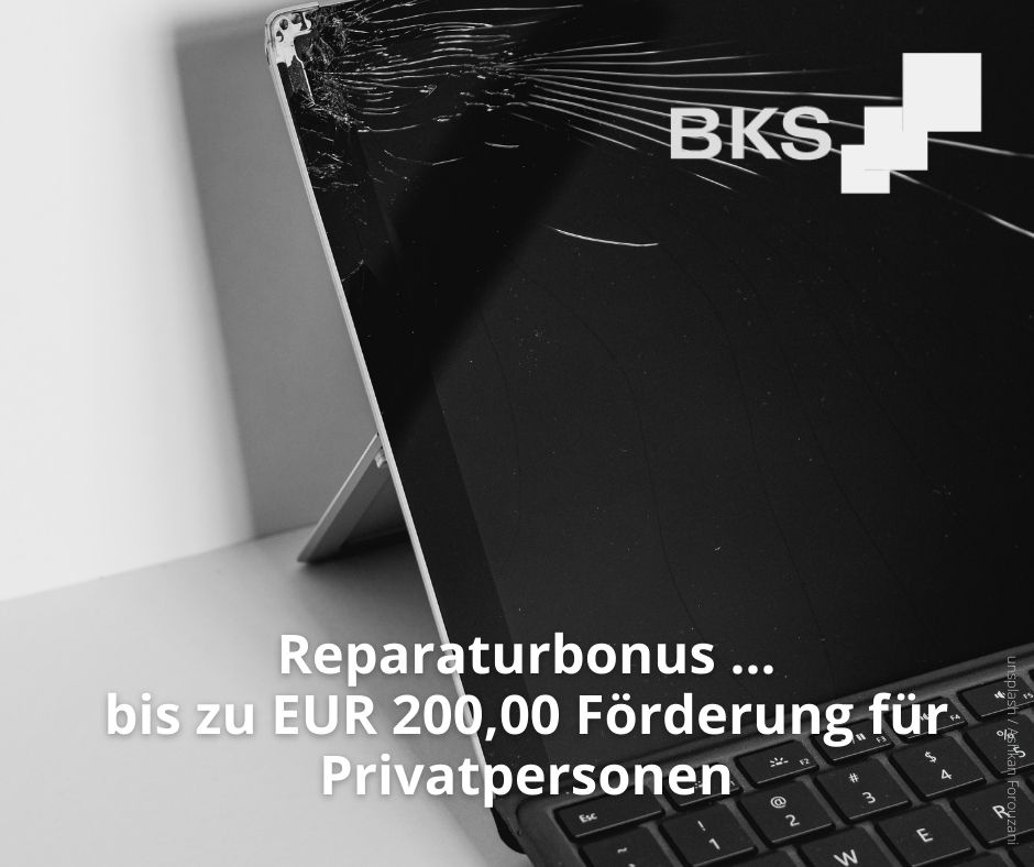 Read more about the article Reparaturbonus – bis zu EUR 200,00 Förderung für Privatpersonen