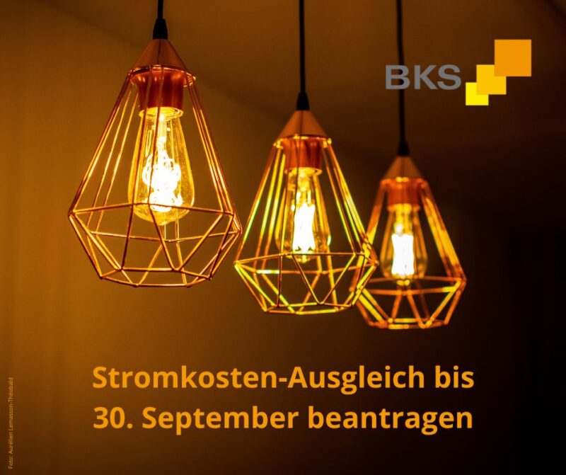 Stromkosten-Ausgleich bis 30. September beantragen