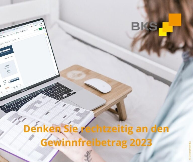 Read more about the article Denken Sie rechtzeitig an den Gewinnfreibetrag 2023