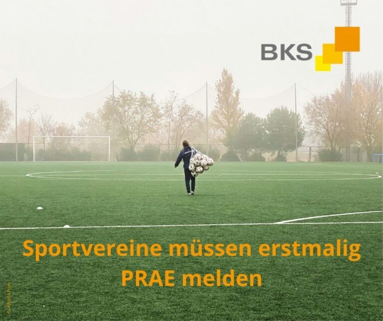 Read more about the article Sportvereine müssen erstmalig PRAE melden