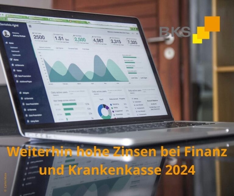 Read more about the article Weiterhin hohe Zinsen bei Finanz und Krankenkasse 2024