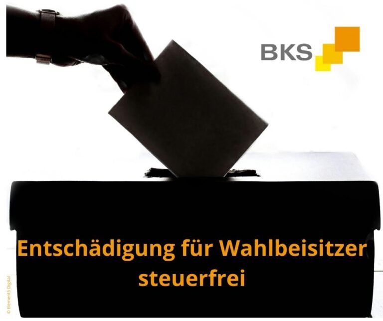 Read more about the article Entschädigung für Wahlbeisitzer steuerfrei
