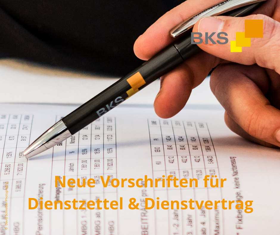 Read more about the article Neue Vorschriften für Dienstzettel und Dienstvertrag