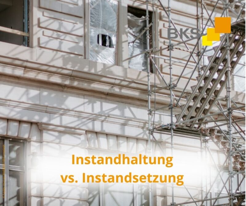 Instandhaltung vs. Instandsetzung