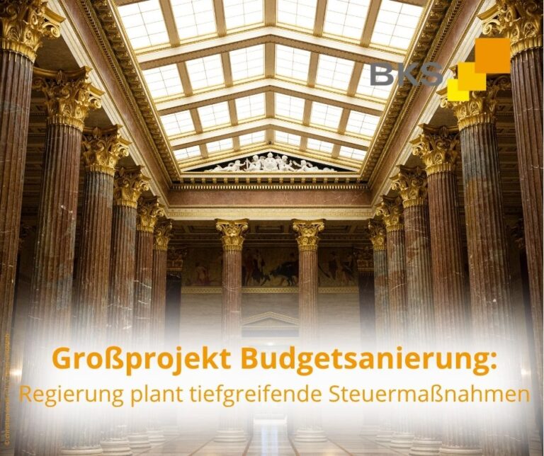 Mehr über den Artikel erfahren Großprojekt Budgetsanierung: Regierung plant tiefgreifende Steuermaßnahmen