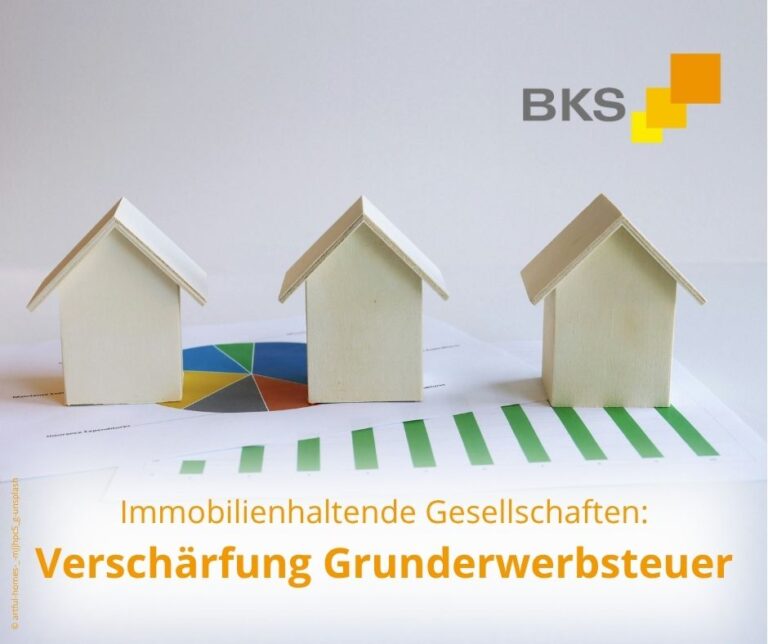 Mehr über den Artikel erfahren Immobilienhaltende Gesellschaften: Verschärfung der Grunderwerbsteuer