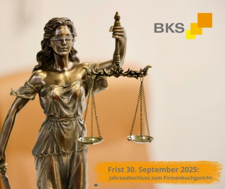 Mehr über den Artikel erfahren Frist 30. September 2025 – Jahresabschluss zum Firmenbuchgericht