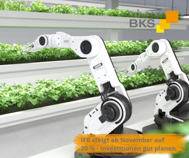 Mehr über den Artikel erfahren IFB steigt ab November auf 20 Prozent – Investitionen gut planen
