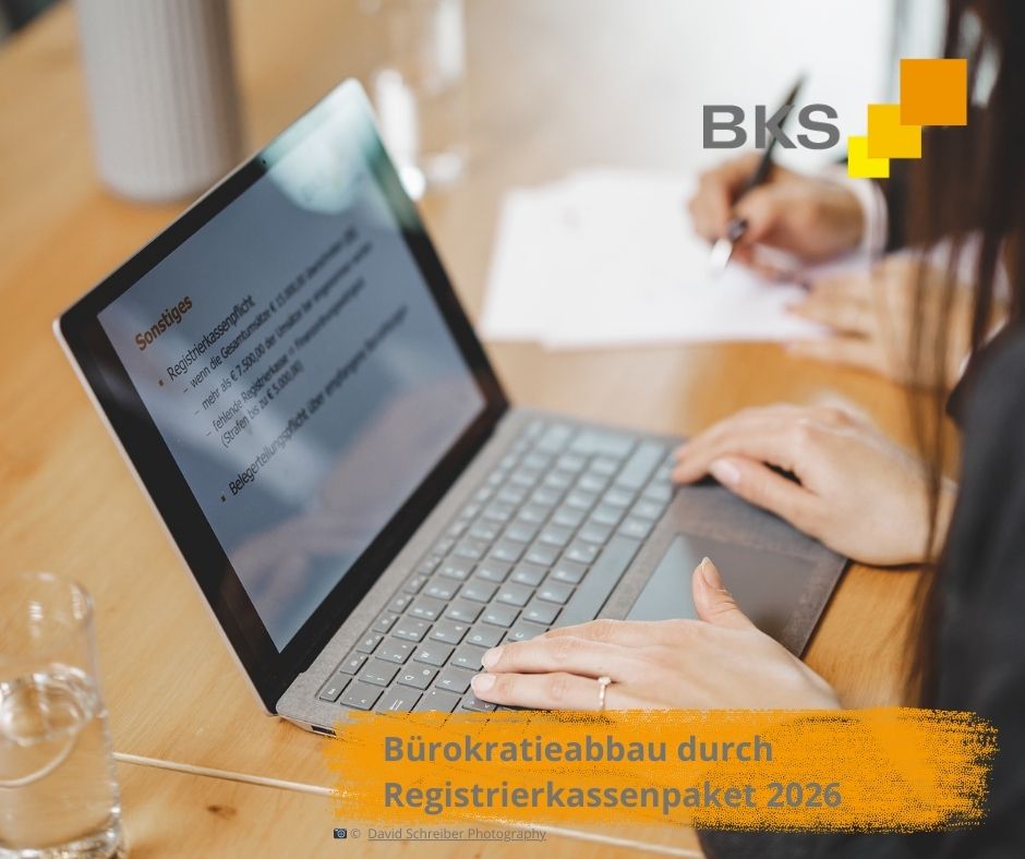 Mehr über den Artikel erfahren Bürokratieabbau durch Registrierkassenpaket 2026