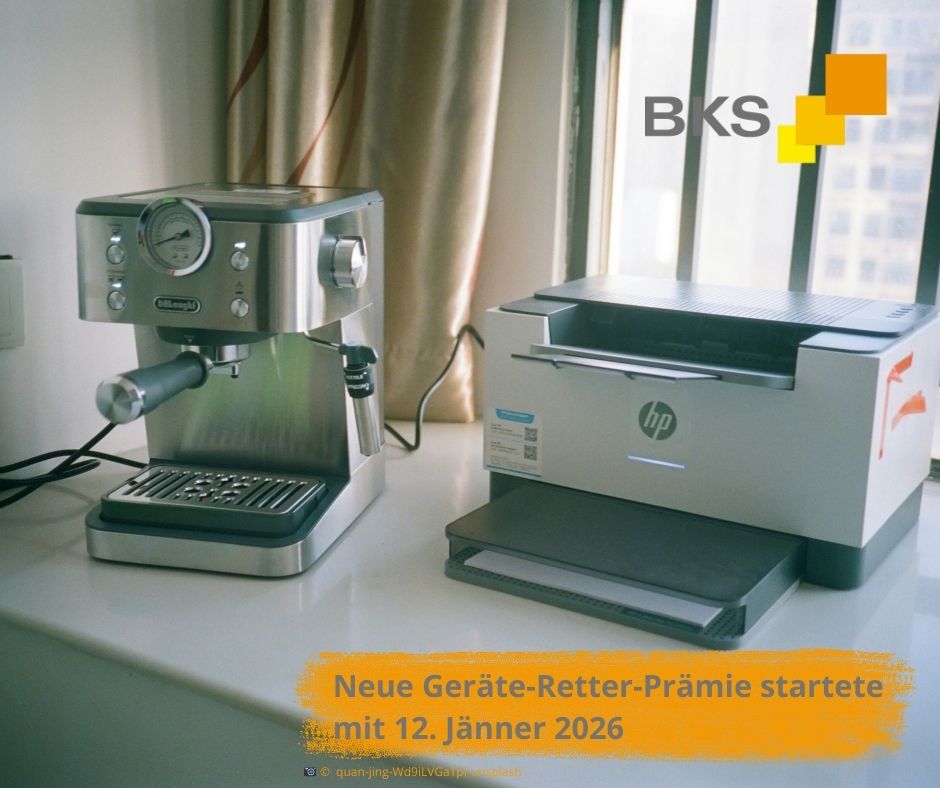 Mehr über den Artikel erfahren Neue Geräte-Retter-Prämie startete mit 12. Jänner 2026